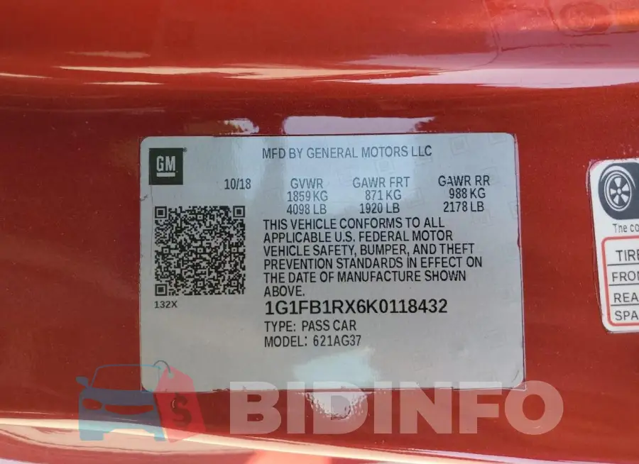 1G1FB1RX6K0118432 Photo# 12