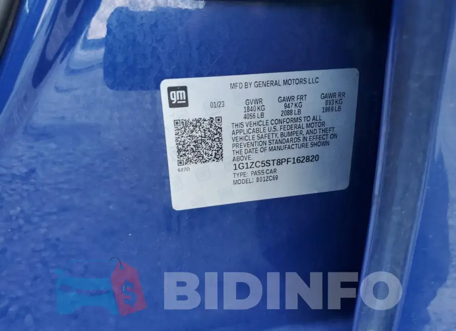 1G1ZC5ST8PF162820 Photo# 12