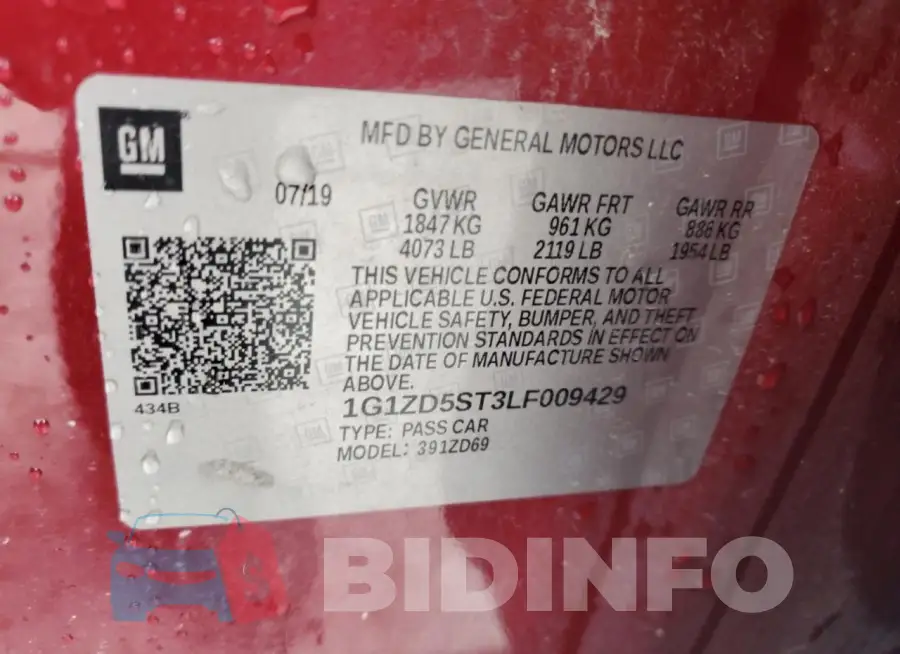 1G1ZD5ST3LF009429 Photo# 12
