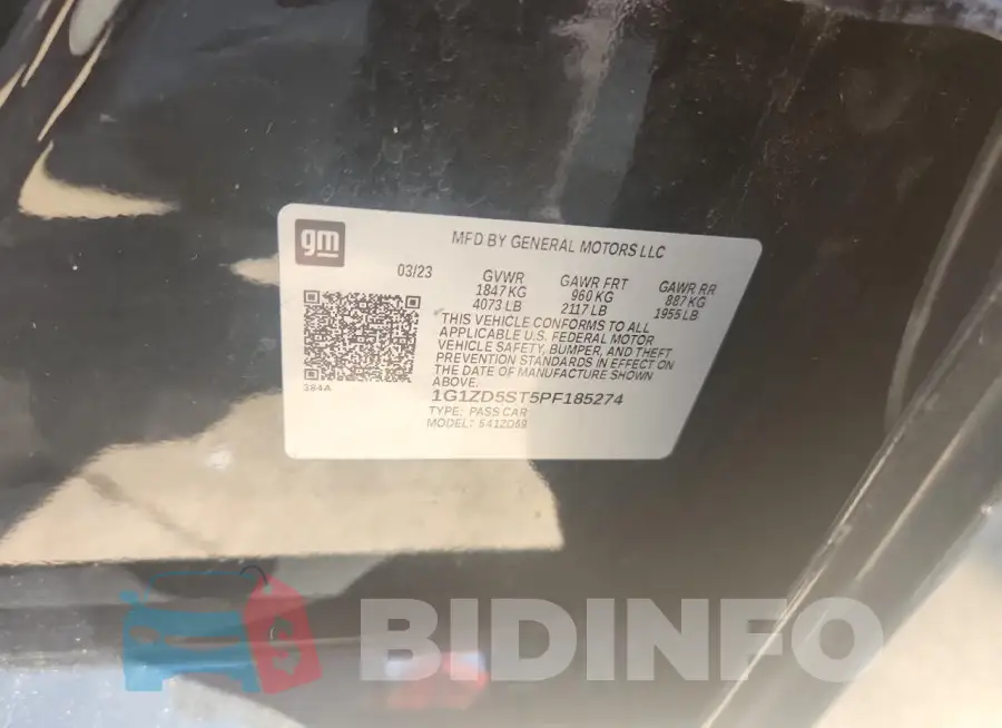 1G1ZD5ST5PF185274 Photo# 12