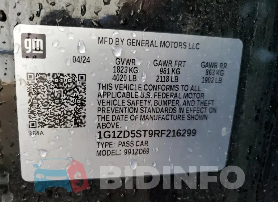 1G1ZD5ST9RF216299 Photo# 12