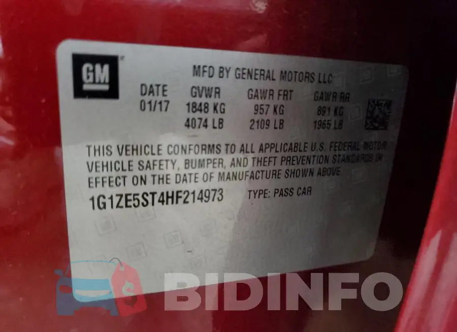 1G1ZE5ST4HF214973 Photo# 13