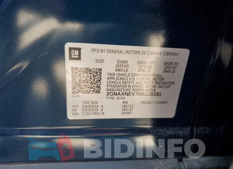 2GNAXNEV7M6128161 Photo# 14