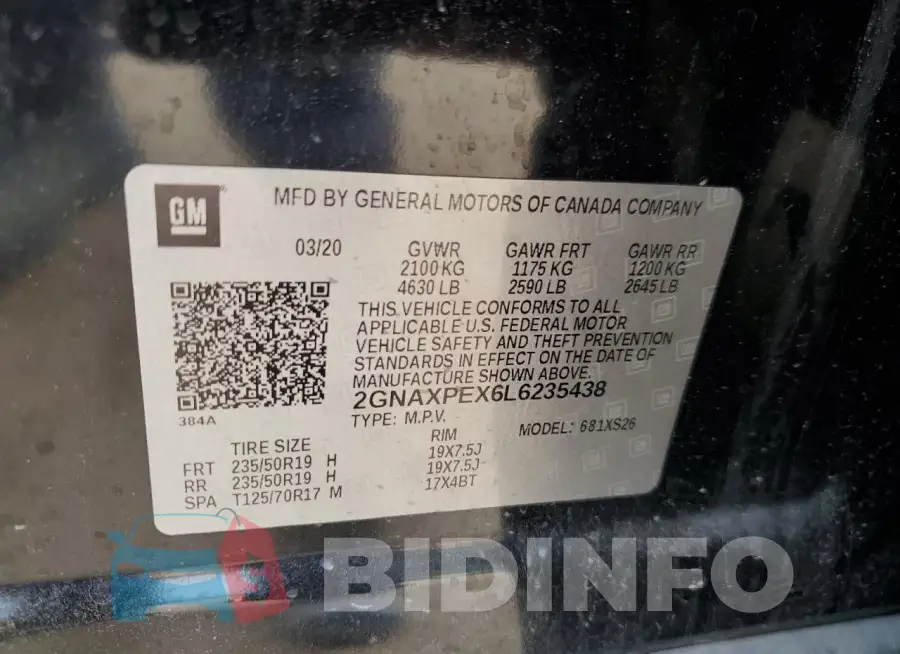 2GNAXPEX6L6235438 Photo# 12