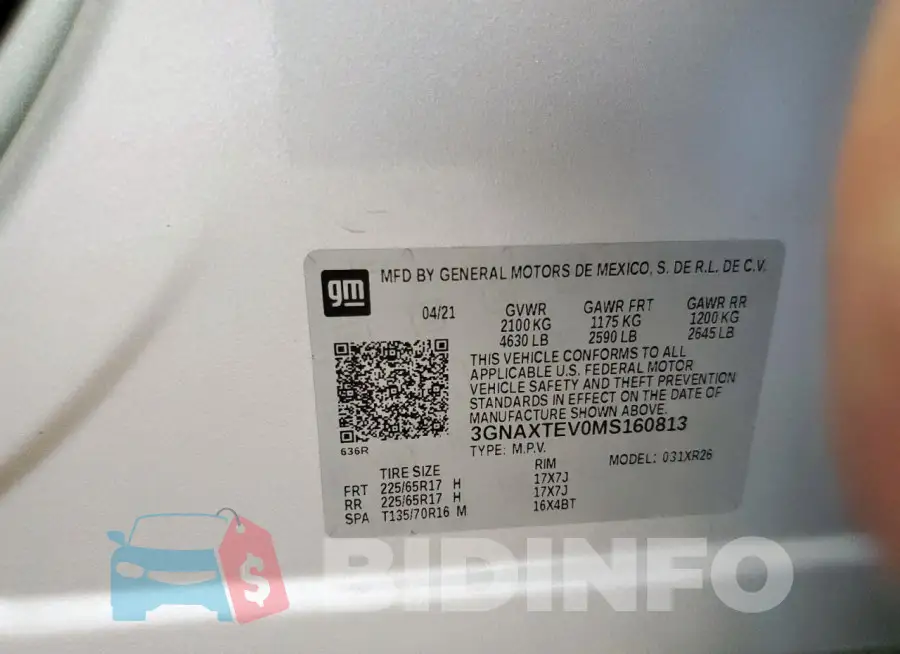 3GNAXTEV0MS160813 Photo# 13