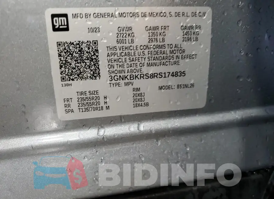 3GNKBKRS8RS174835 Photo# 13