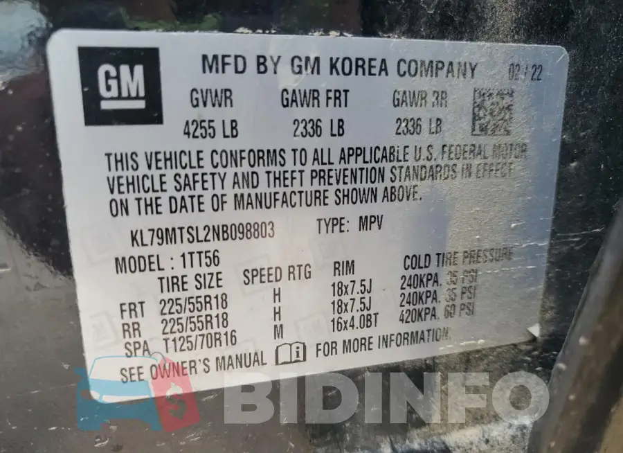 KL79MTSL2NB098803 Photo# 13