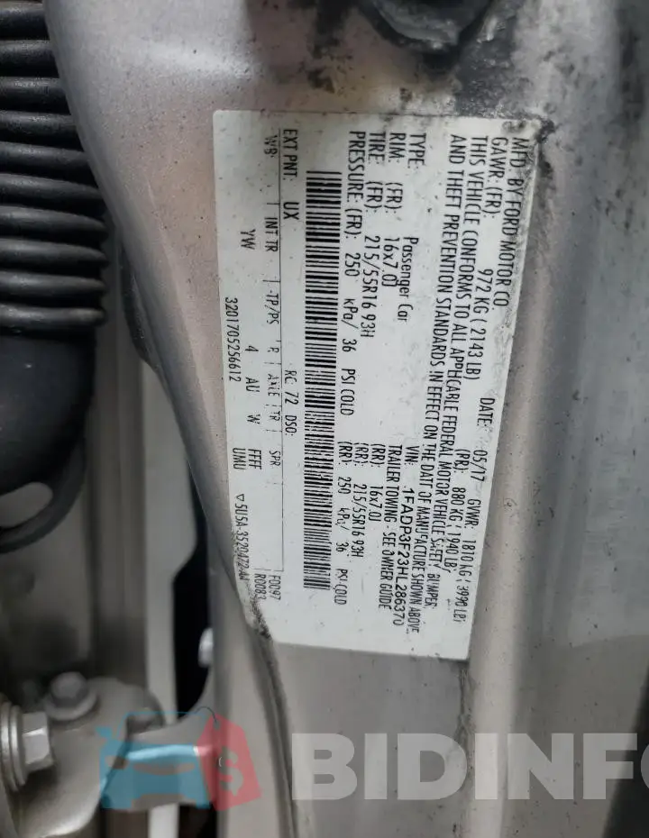 1FADP3F23HL286370 Photo# 12