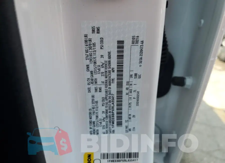 1FMEE8BPXRLA55417 Photo# 13