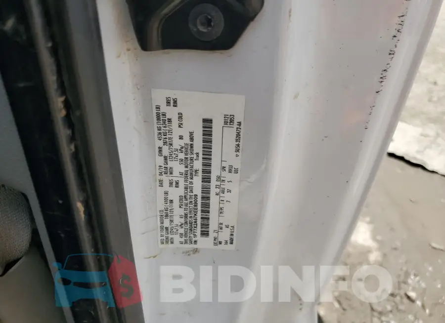 1FT7X2A67KEE89009 Photo# 12