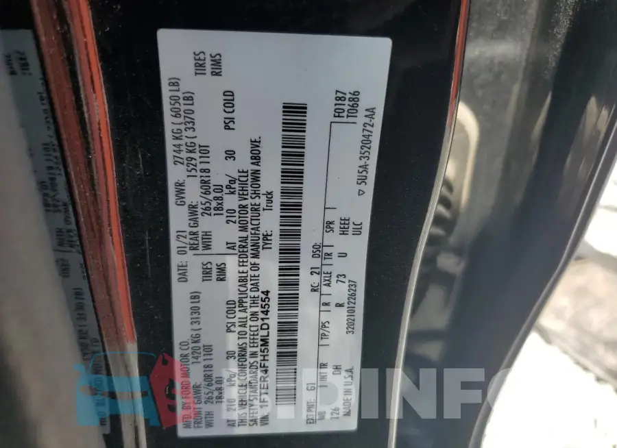 1FTER4FH5MLD14554 Photo# 12