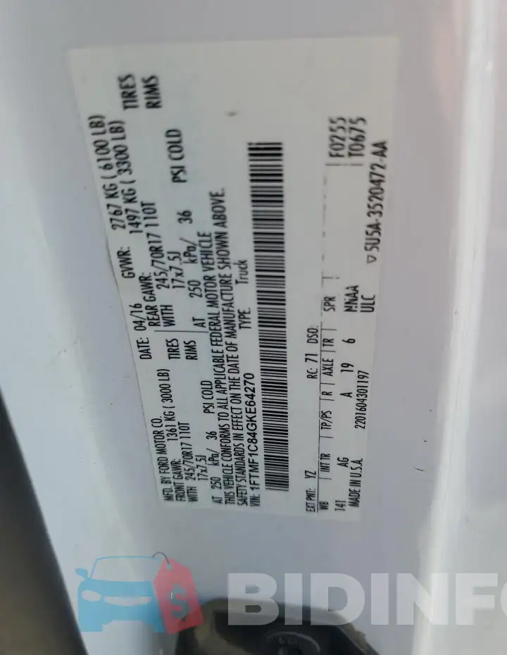 1FTMF1C84GKE64270 Photo# 12