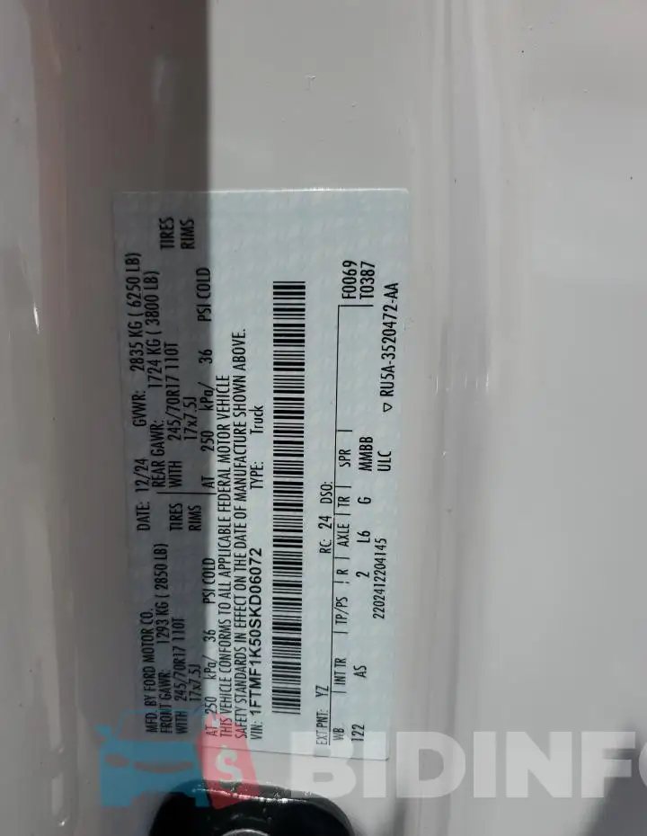 1FTMF1K50SKD06072 Photo# 13