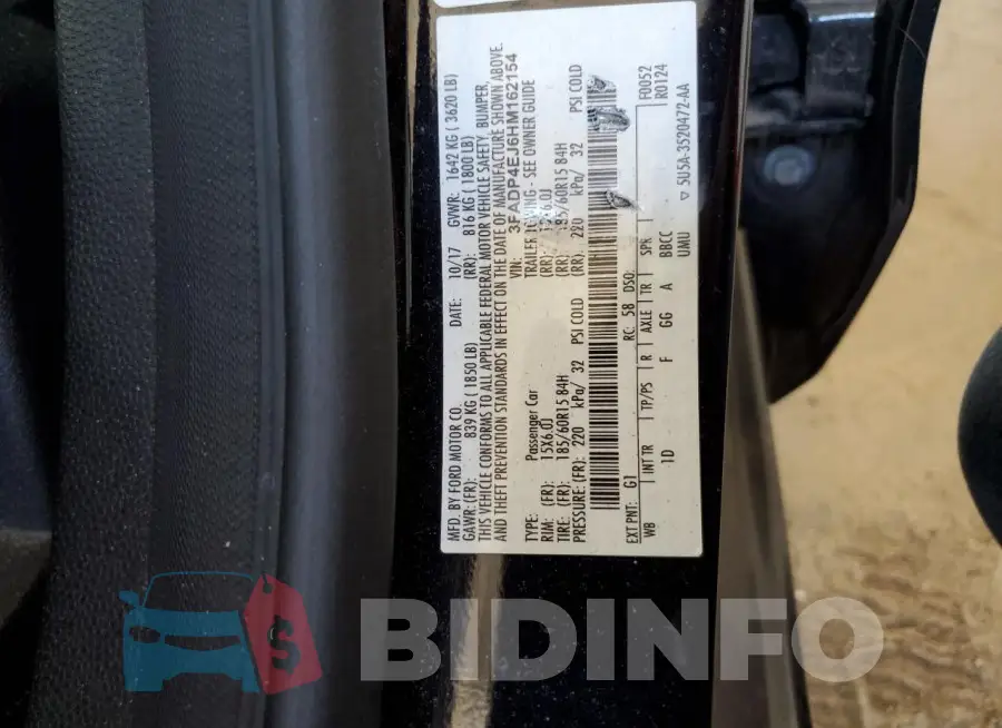 3FADP4EJ6HM162154 Photo# 14