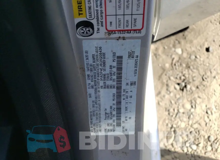 3FADP4EJ8GM208436 Photo# 12