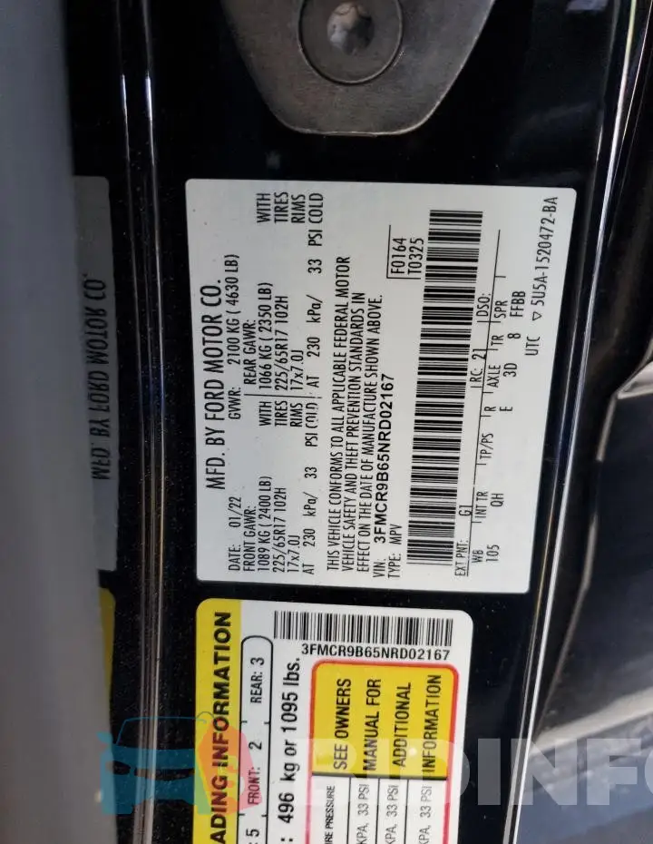 3FMCR9B65NRD02167 Photo# 12