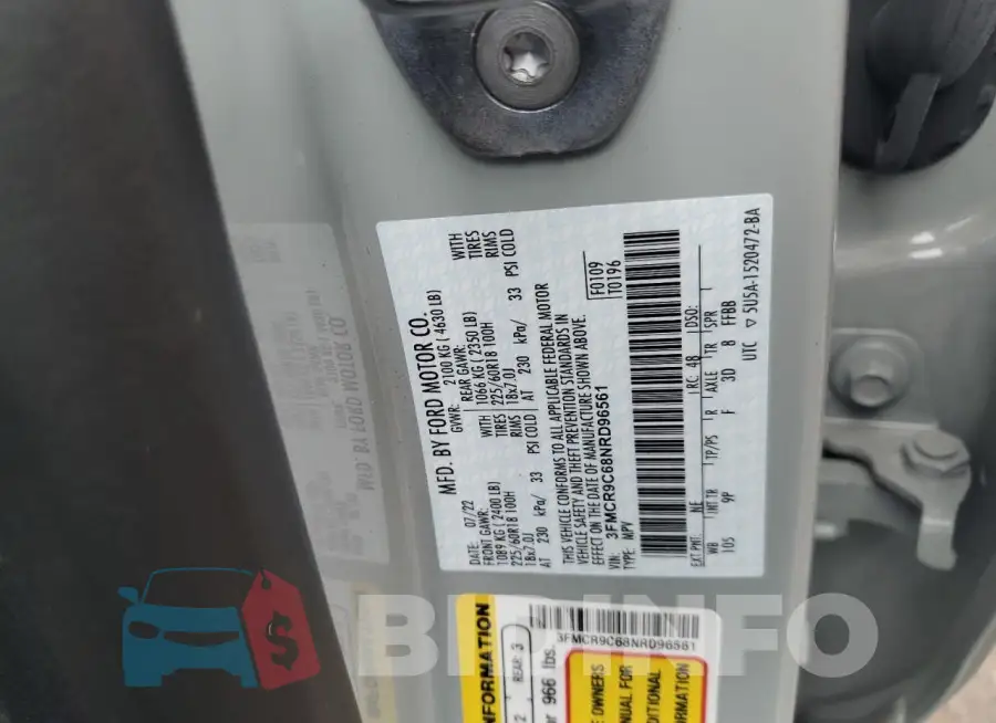 3FMCR9C68NRD96561 Photo# 14