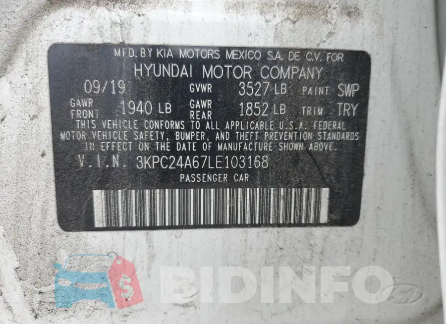 3KPC24A67LE103168 Photo# 13