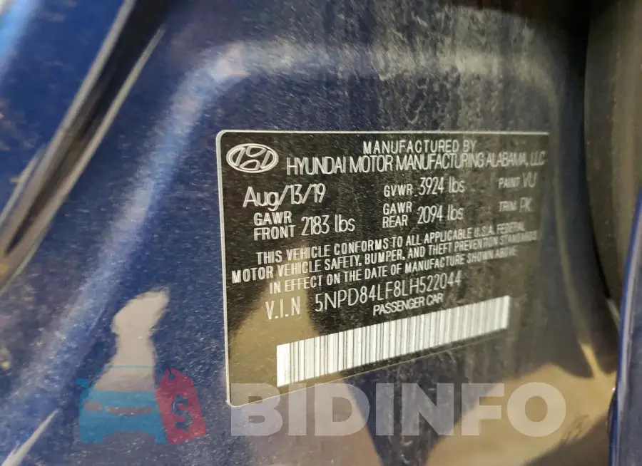5NPD84LF8LH522044 Photo# 12