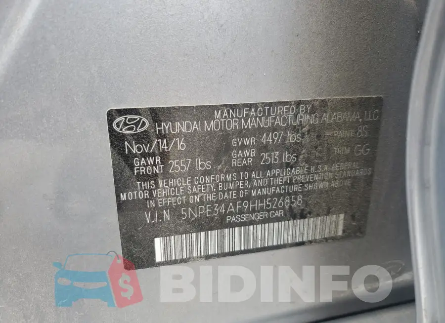 5NPE34AF9HH526858 Photo# 12