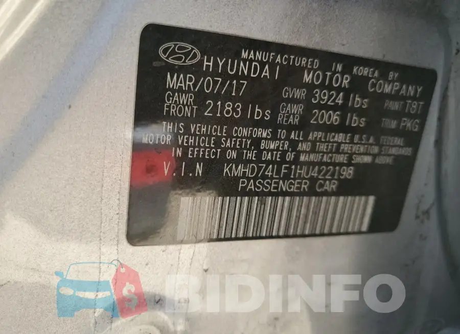 KMHD74LF1HU422198 Photo# 13