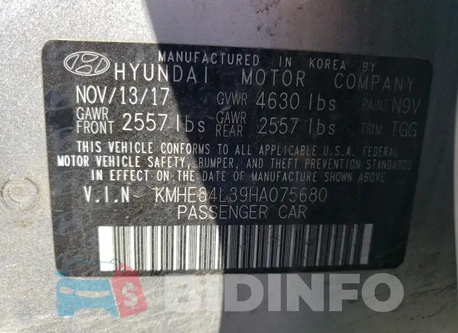 KMHE34L39HA075680 Photo# 12