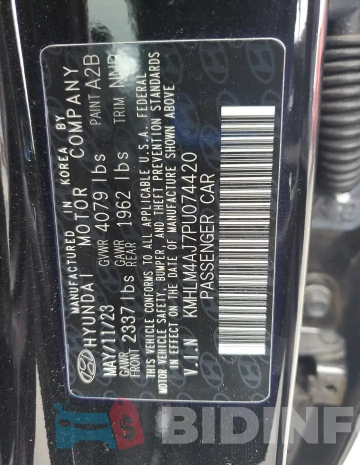 KMHLM4AJ7PU074420 Photo# 12