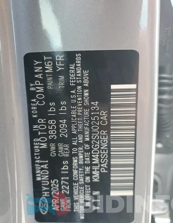 KMHLM4DG2SU025134 Photo# 13