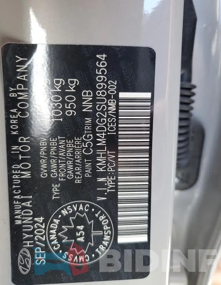 KMHLM4DG2SU899564 Photo# 13