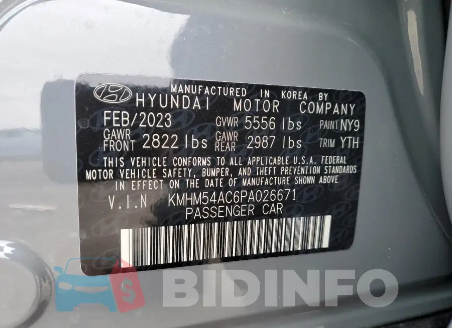 KMHM54AC6PA026671 Photo# 12