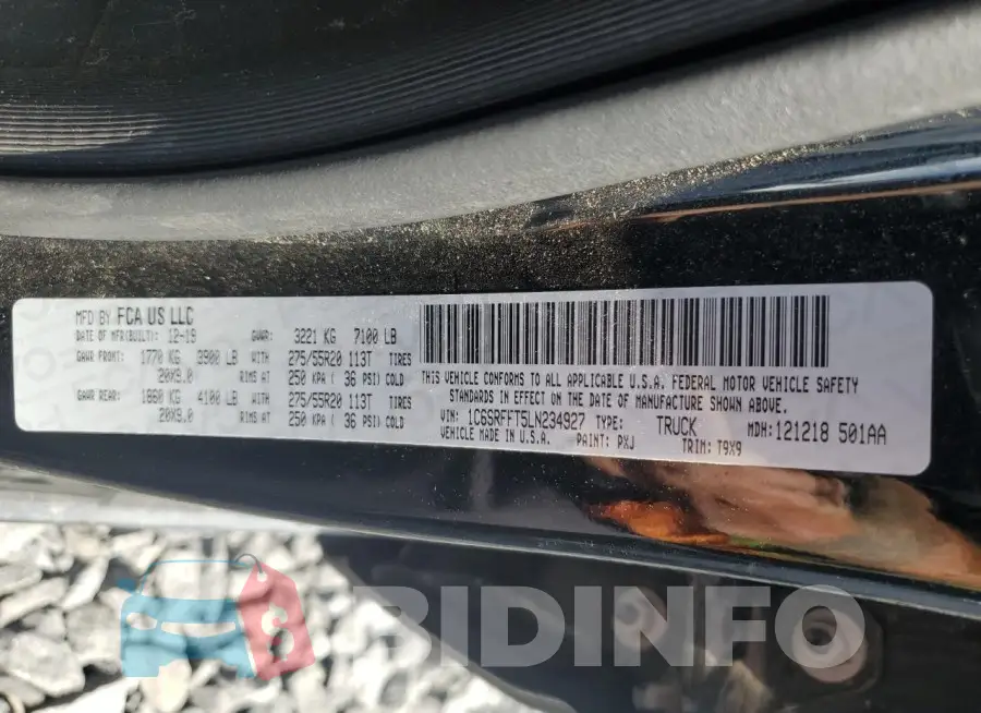 1C6SRFFT5LN234927 Photo# 12