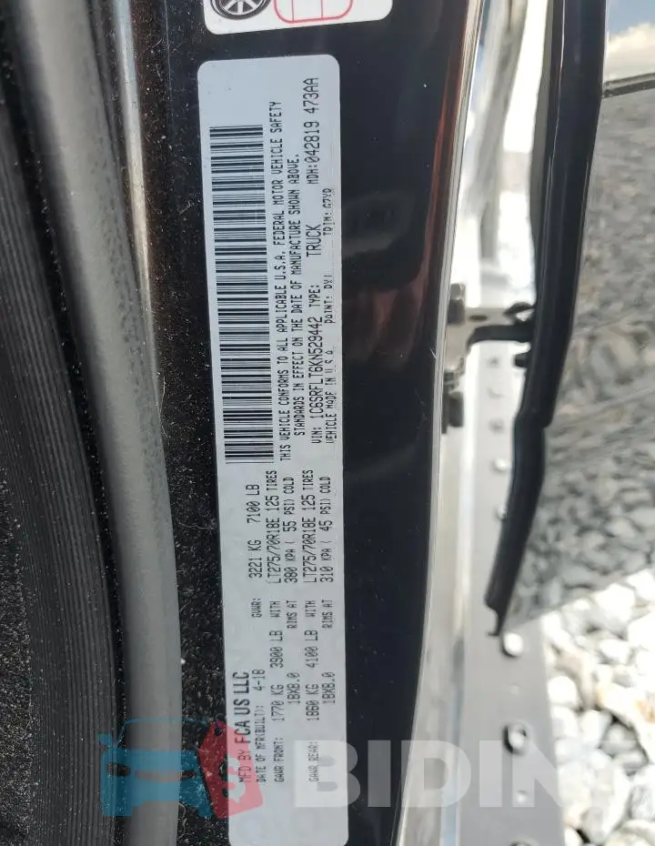 1C6SRFLT6KN529442 Photo# 12