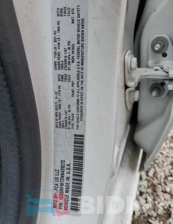 1C6SRFMT2NN439272 Photo# 12