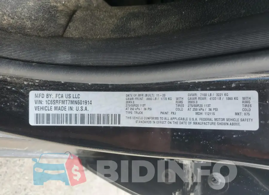 1C6SRFMT7MN601914 Photo# 12