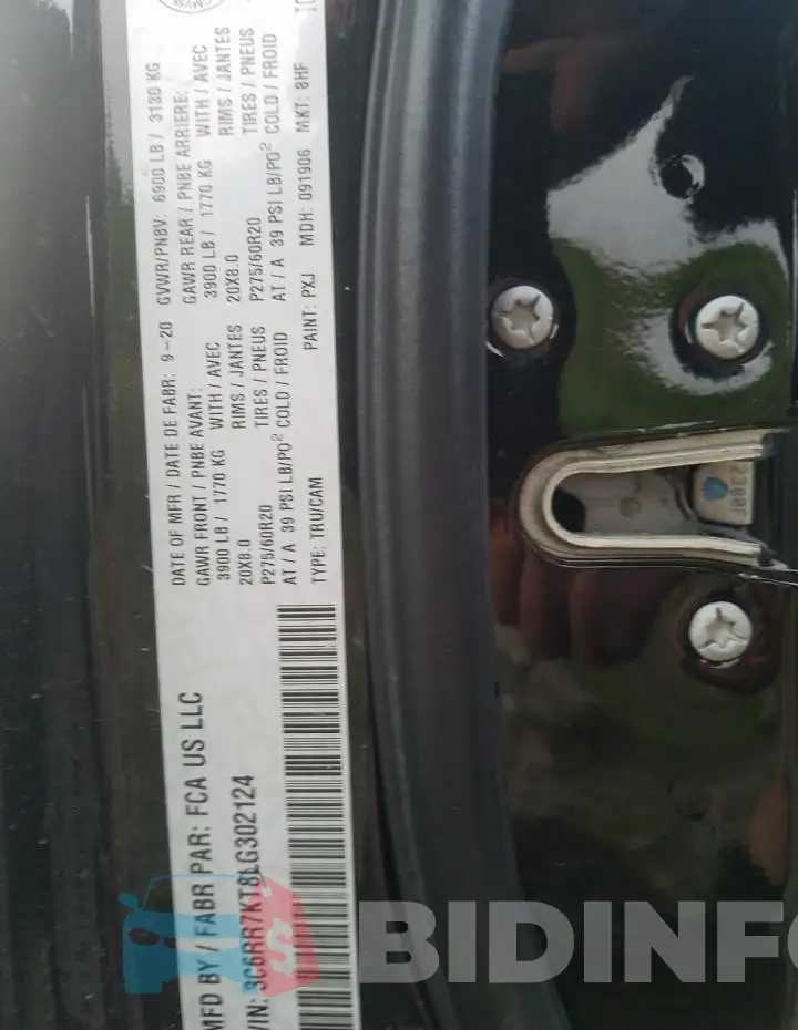 3C6RR7KT8LG302124 Photo# 12