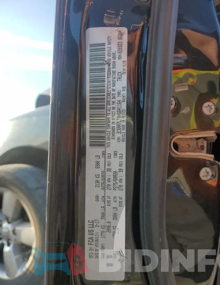 3C6RR7LT8HG641164 Photo# 12