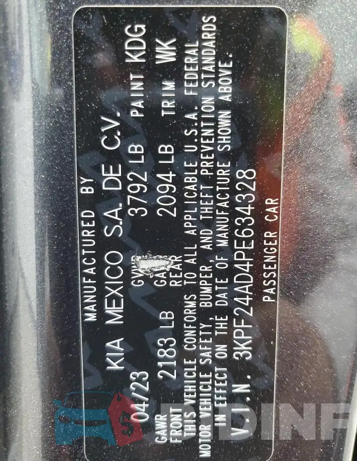 3KPF24AD4PE634328 Photo# 13