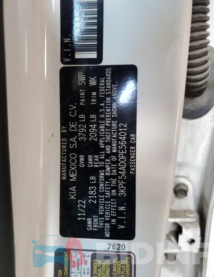 3KPF54AD0PE564012 Photo# 12