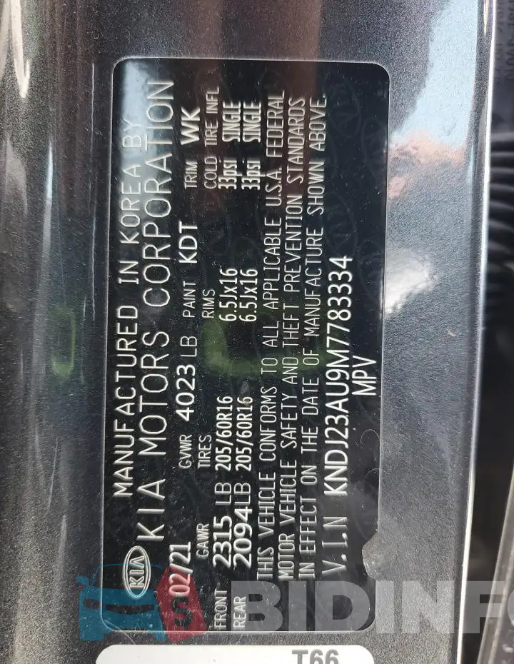 KNDJ23AU9M7783334 Photo# 13