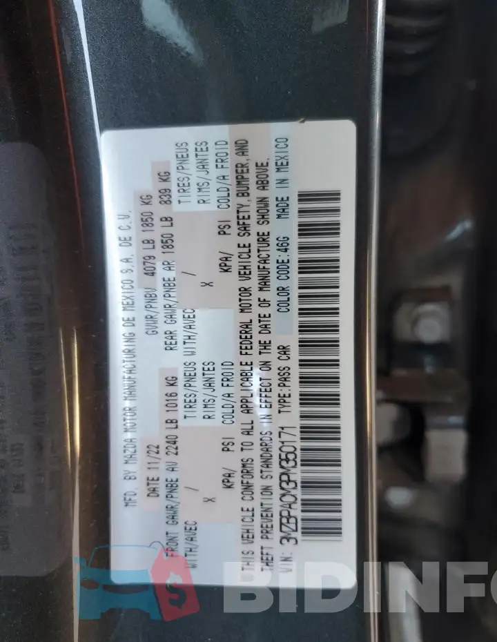 3MZBPACM3PM350171 Photo# 13