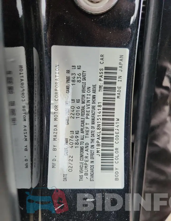 JM1BPAKL8N1514181 Photo# 12