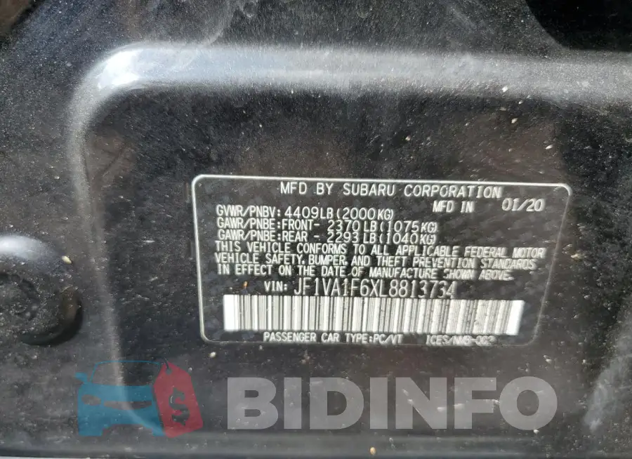 JF1VA1F6XL8813734 Photo# 13