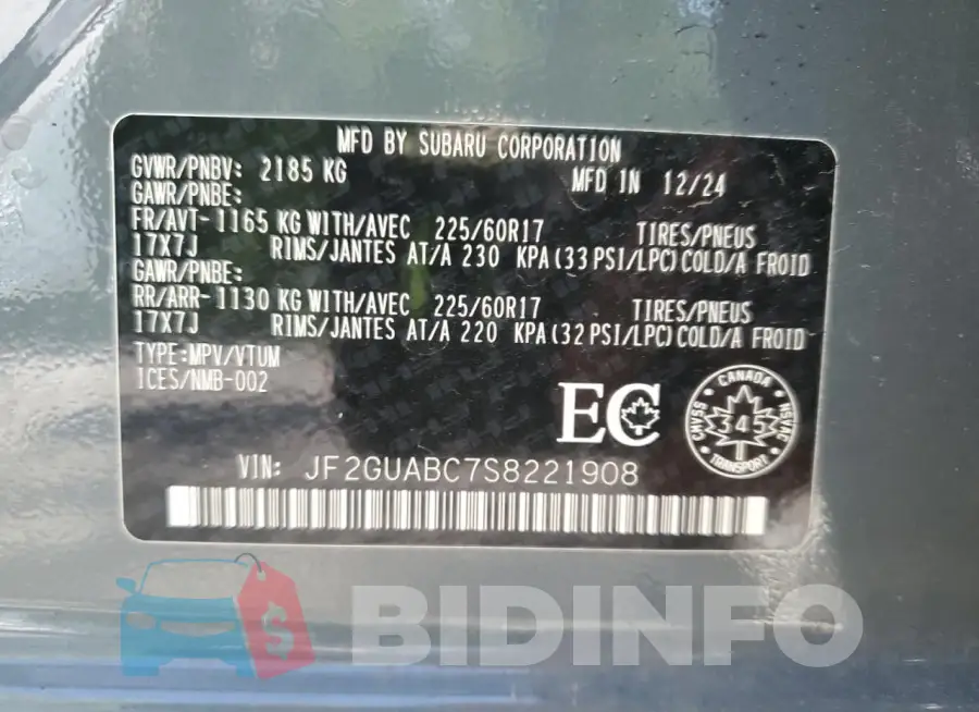 JF2GUABC7S8221908 Photo# 14