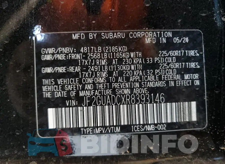 JF2GUADCXR8393146 Photo# 13