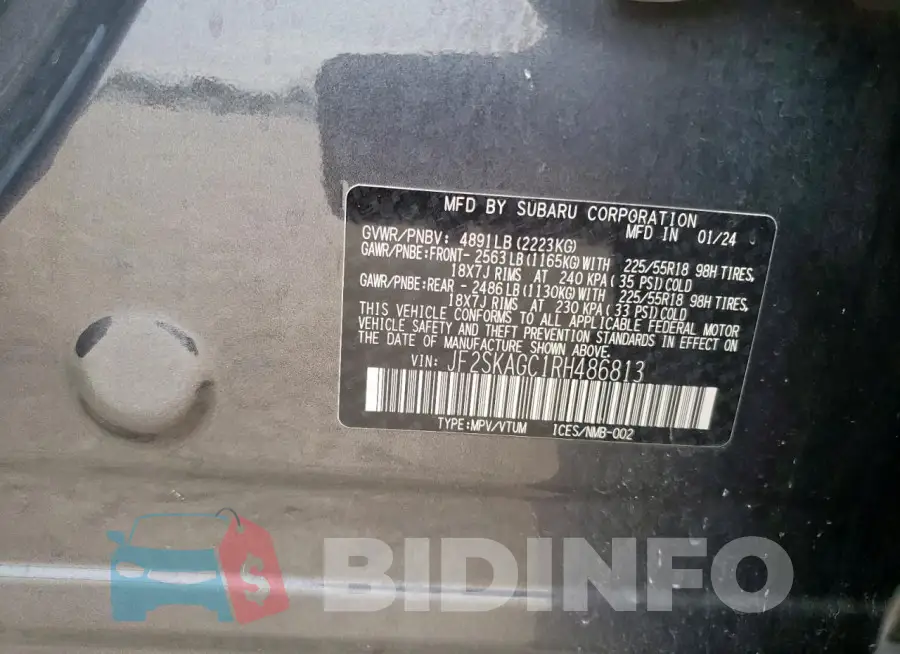 JF2SKAGC1RH486813 Photo# 13