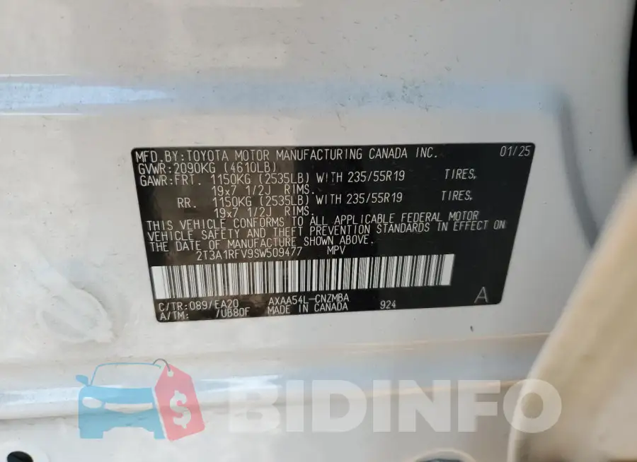 2T3A1RFV9SW509477 Photo# 14