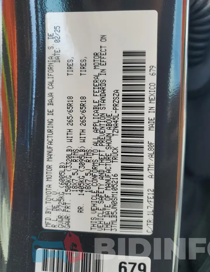 3TMLB5JN0SM105216 Photo# 13