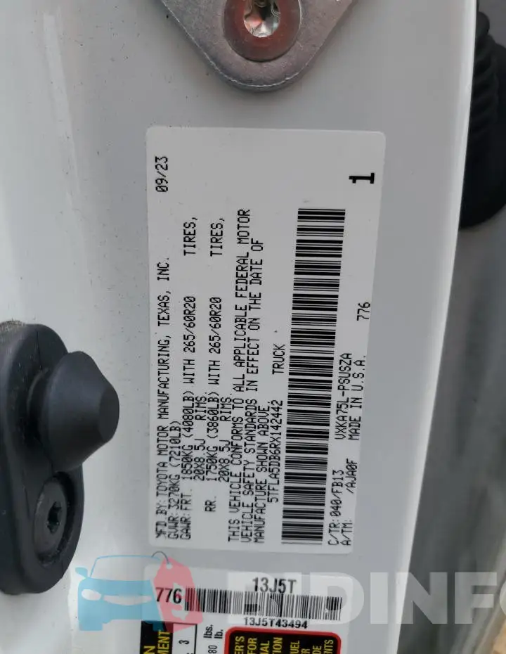 5TFLA5DB6RX142442 Photo# 13