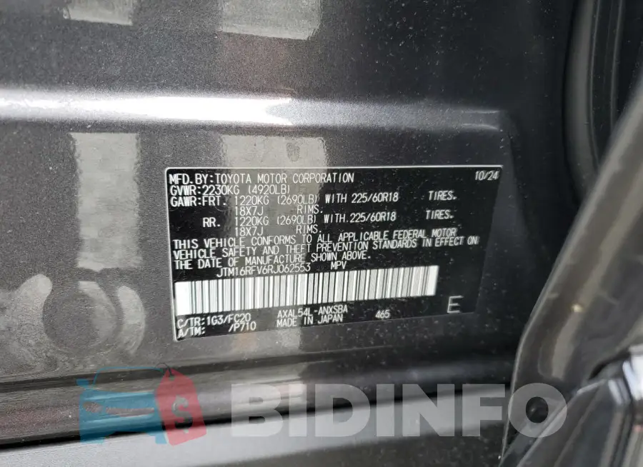 JTM16RFV6RJ062553 Photo# 14