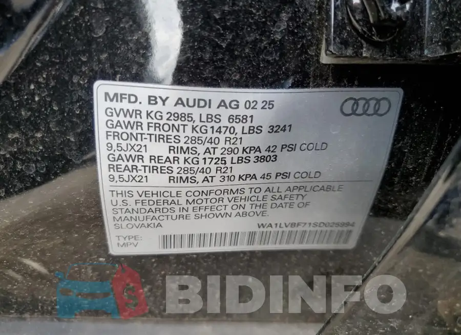 WA1LVBF71SD025994 Photo# 13